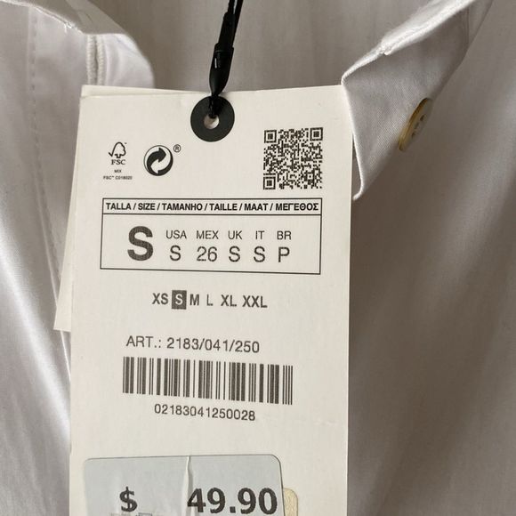 Zara White Linen Pleated Dresss - Picture 7 of 14